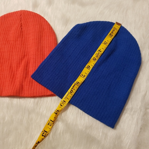 Forever 21 Orange and Blue Beanies - Picture 5 of 8